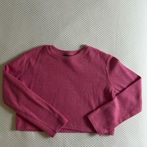 Zara pink cropped sweater